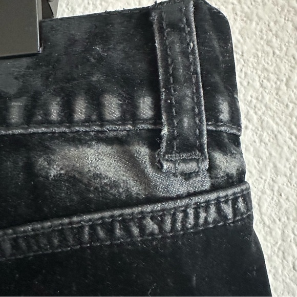 YVES SAINT LAURENT SKINNY VELVET LIKE BLACK PANTS JEANS MENS  AUTHENTIC - Picture 4 of 16